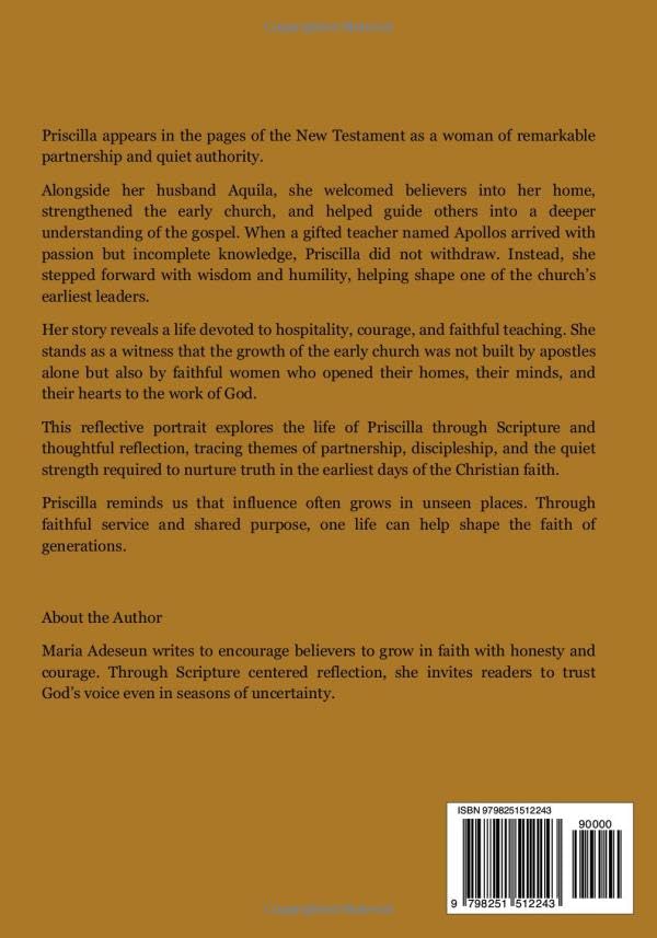 Priscillia: A Story of Teaching, Partnership and Faith (Biblical Portraits) - Image 2